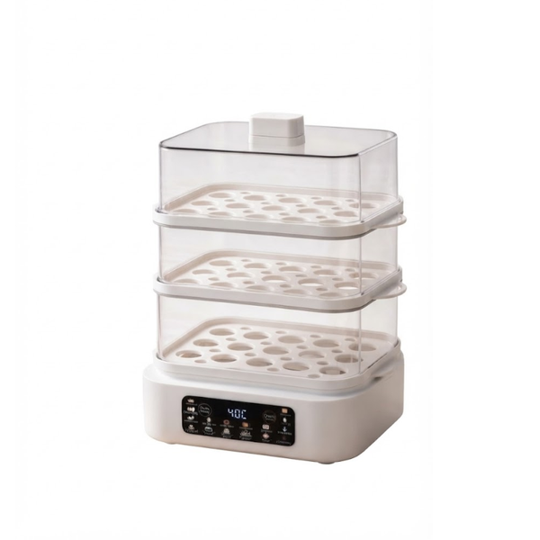 Egg Cooker LX-4103 – 18-Egg 2-Tier Steamer
