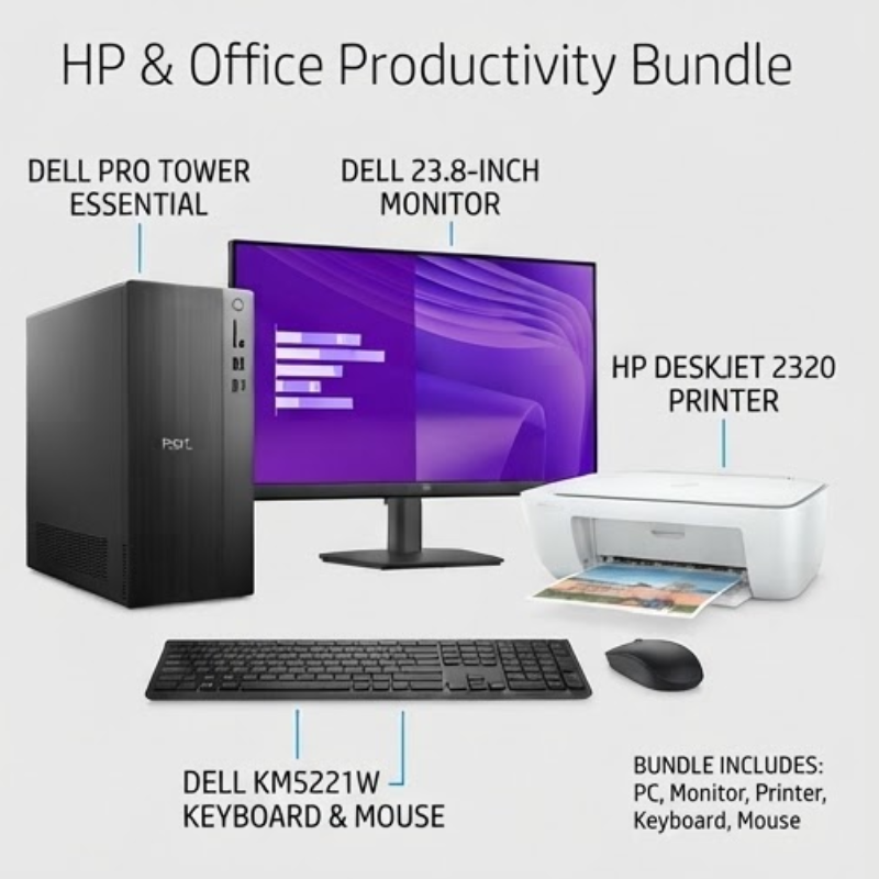 Dell Pro Tower Office Monitor Bundle