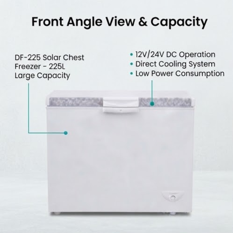 Solar Chest Freezer DF-225 – 225L