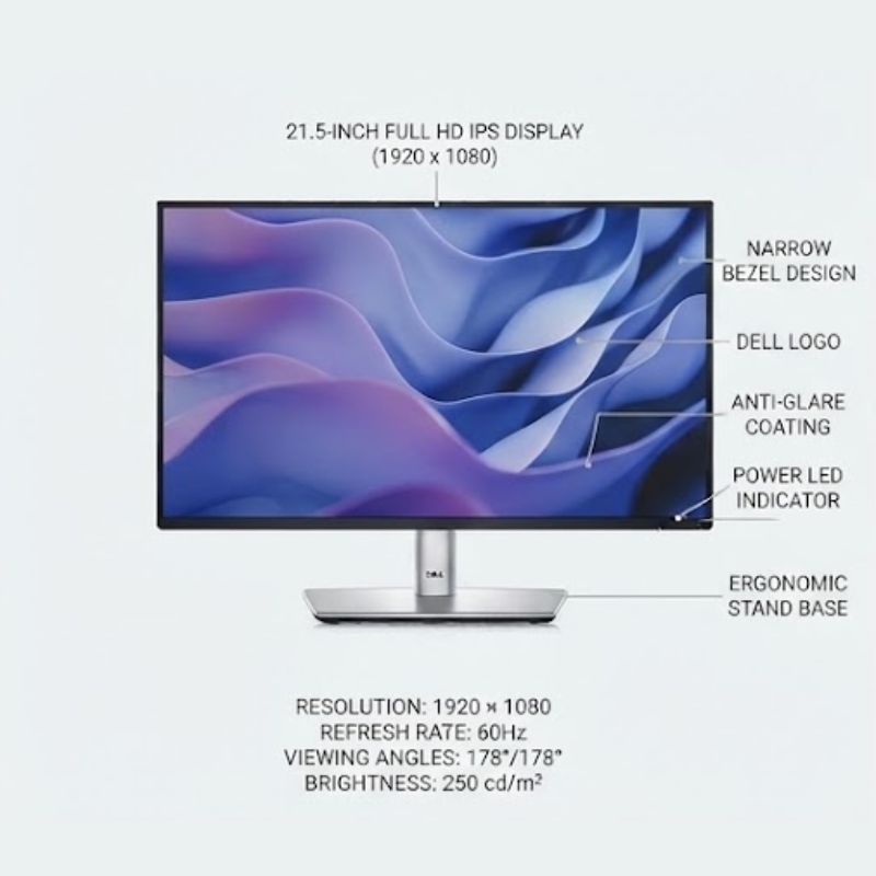 DELL P2225H 21.5IN FHD MONITOR