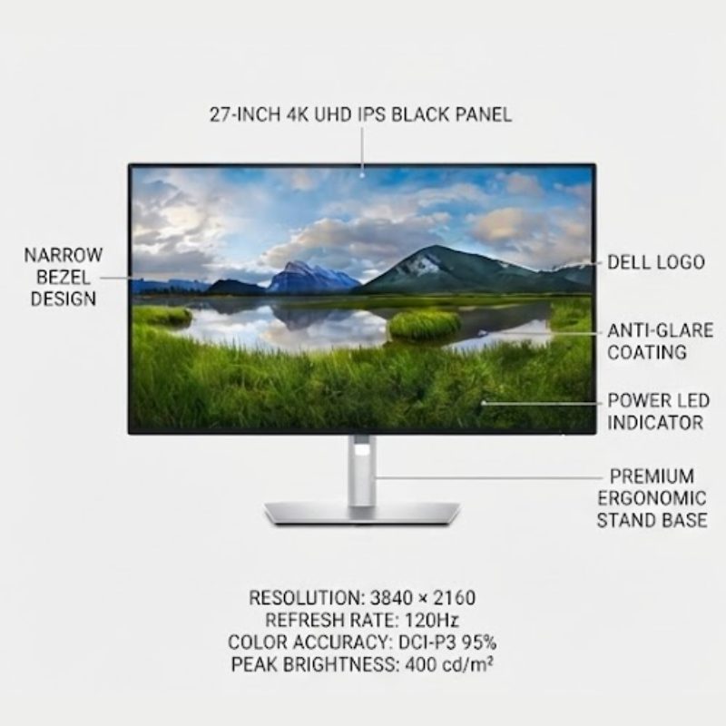 DELL ULTRASHARP 27 4K THUNDERBOLT HUB MONITOR