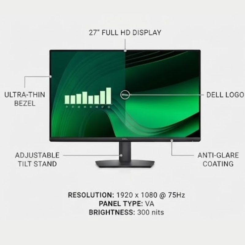 DELL PRO 27 MONITOR E2725HM 68.60 CM (27.0IN)