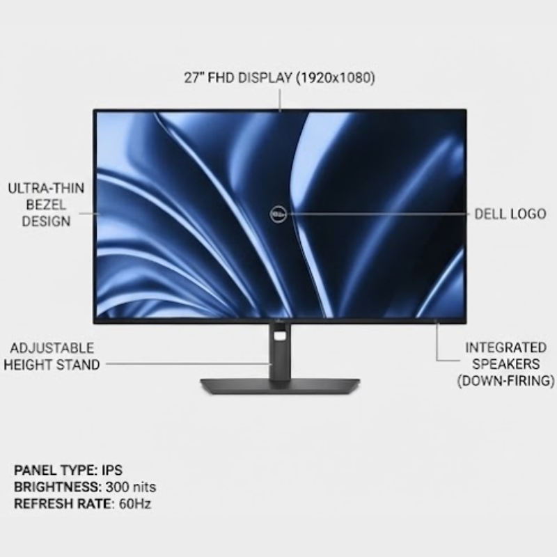 DELL PRO P 27 USB-C HUB MONITOR