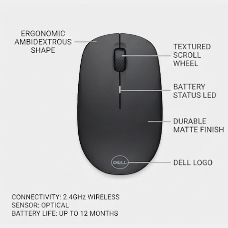 DELL WM126 WIRELESS MOUSE