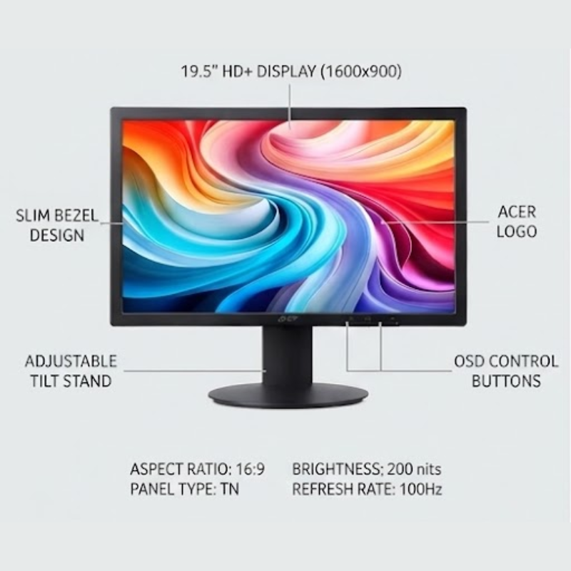 ACER V206HQL 19.5IN HD MONITOR