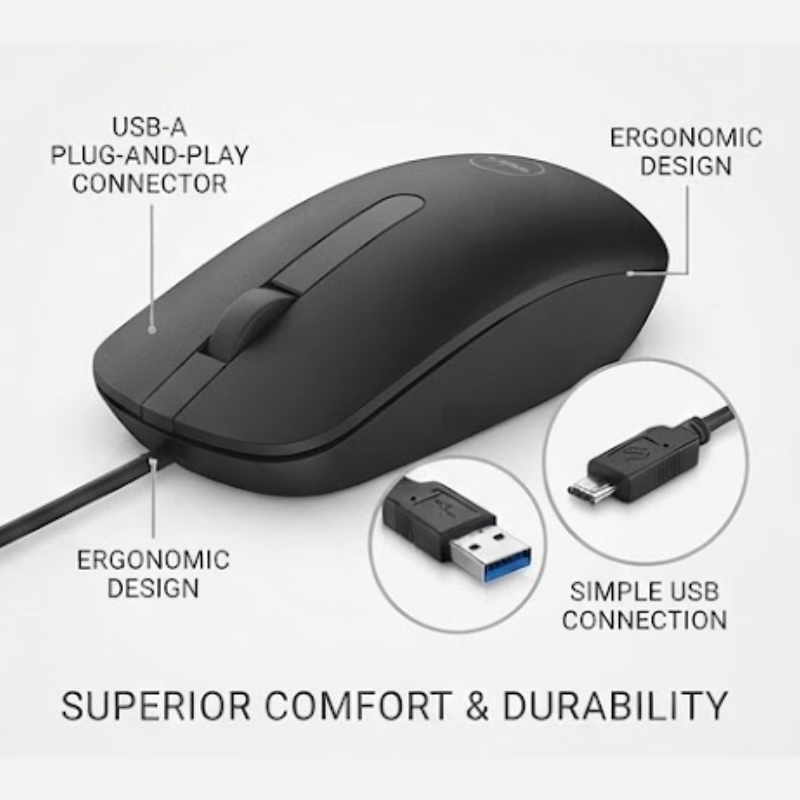 DELL MS116 OPTICAL MOUSE