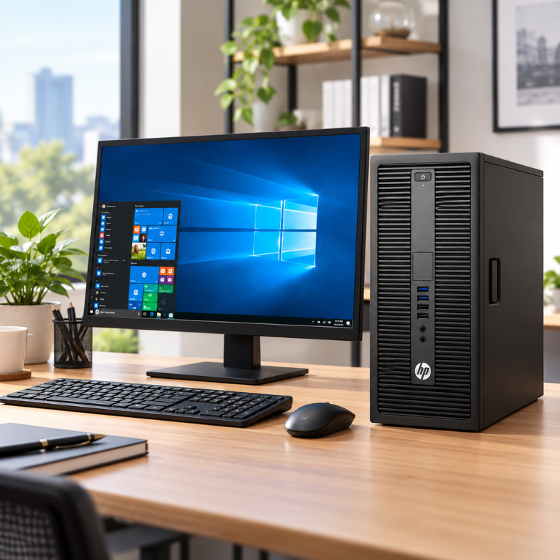 (Refurbished) HP EliteDesk 800 G2 Tower Desktop PC