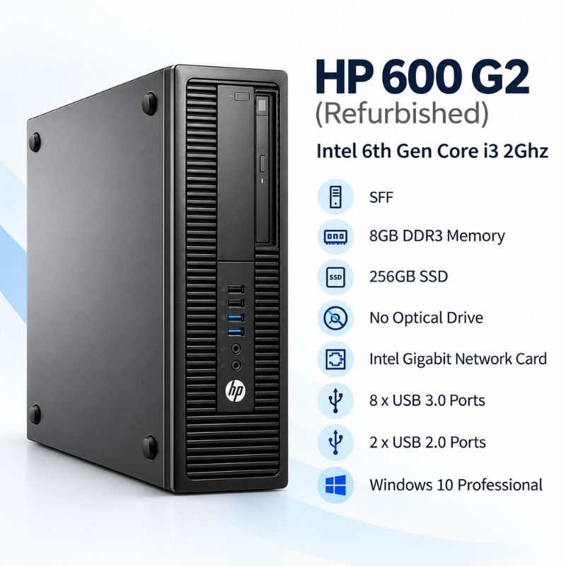 HP 600 G2 SFF Refurbished Desktop PC