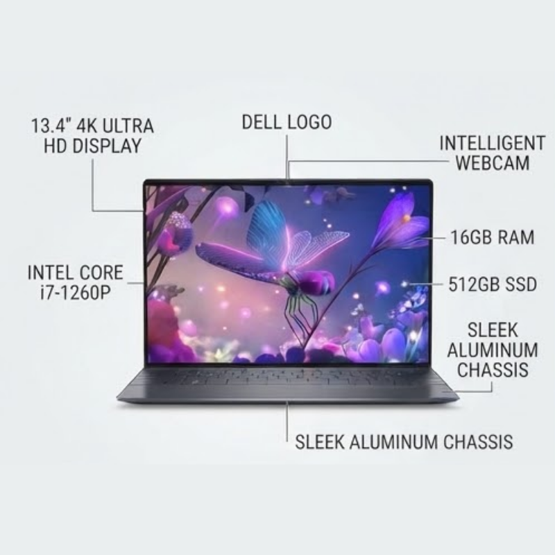 Refurbished Dell XPS 13 9320 Intel i7-1260p 16GB-512GB (4K Display)