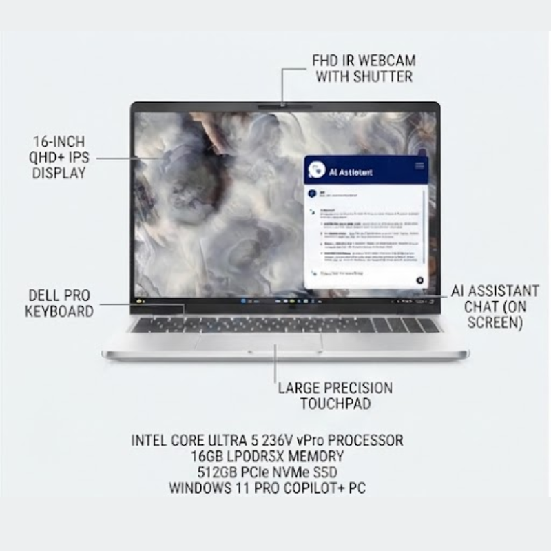 DELL PRO 16 PLUS U5-236V 16IN FHD NOTEBOOK