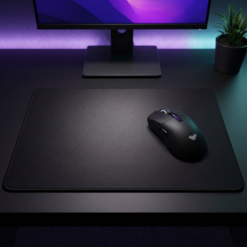 Lifestyle: AULA SC590 Pro Wireless Gaming Mouse - Black on a desk (illustrative image; the first photo shows the actual product)