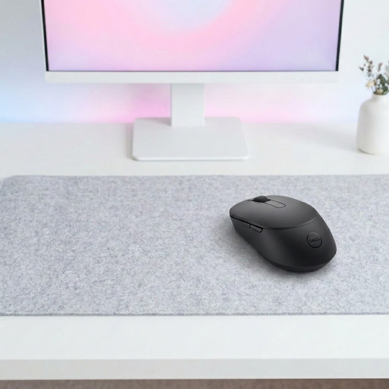 Lifestyle: DELL MS5120W PRO WIRELESS MOUSE on a desk (illustrative image; the first photo shows the actual product)