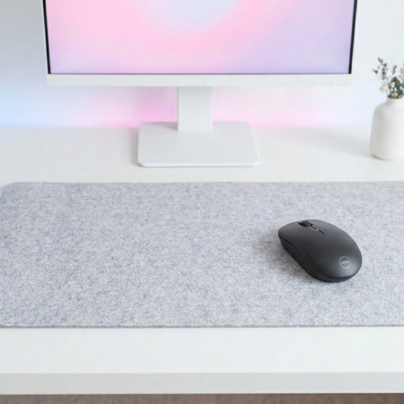 Lifestyle: DELL WM126 WIRELESS MOUSE on a desk (illustrative image; the first photo shows the actual product)