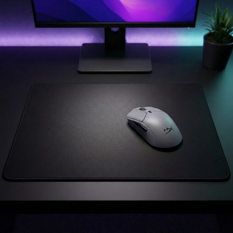 Lifestyle: HyperX Pulsefire Haste 2 Pro 4K Wireless Gaming Mouse - Slate Grey on a desk (illustrative image; the first photo shows the actual product)