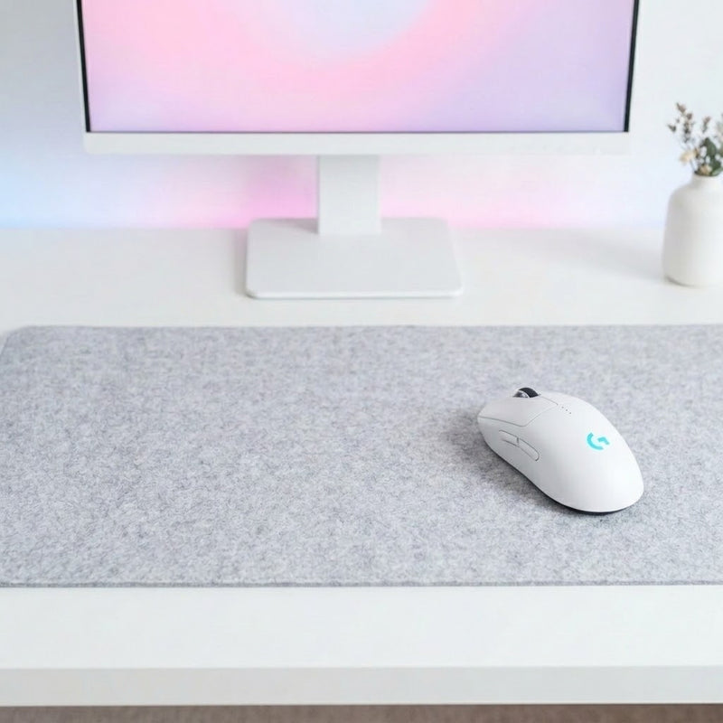 Lifestyle: Logitech G PRO 2 LIGHTSPEED Wireless Gaming Mouse - White on a desk (illustrative image; the first photo shows the actual product)