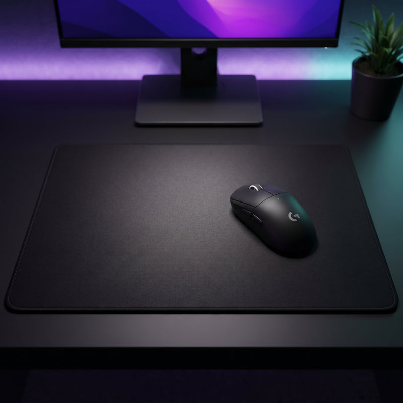 Lifestyle: Logitech G Pro X Superlight 2 SE Wireless Gaming Mouse - Black on a desk (illustrative image; the first photo shows the actual product)