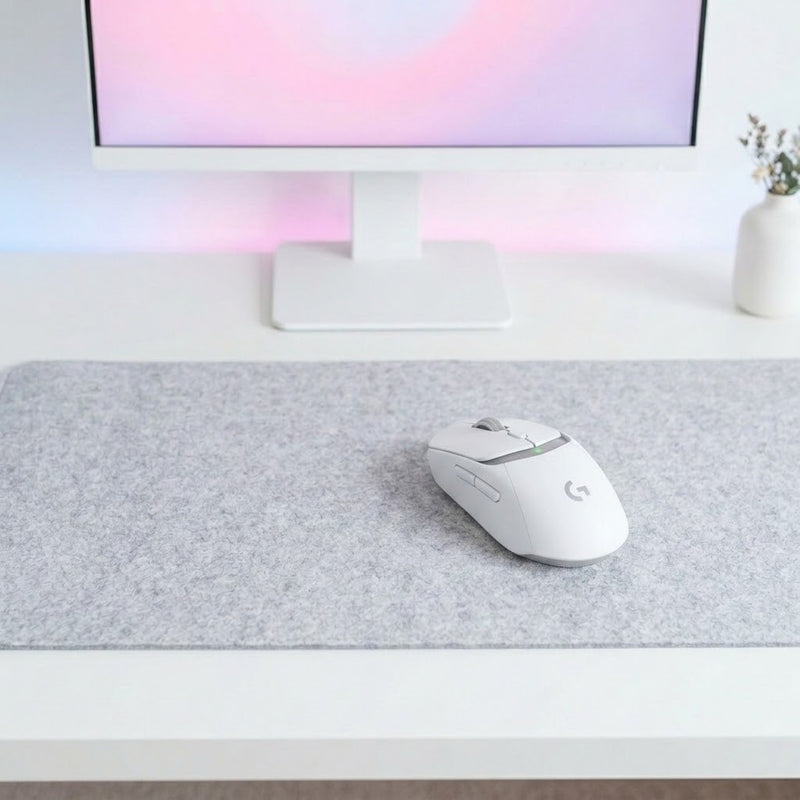 Lifestyle: Logitech G309 Lightspeed Wireless Mouse - White on a desk (illustrative image; the first photo shows the actual product)