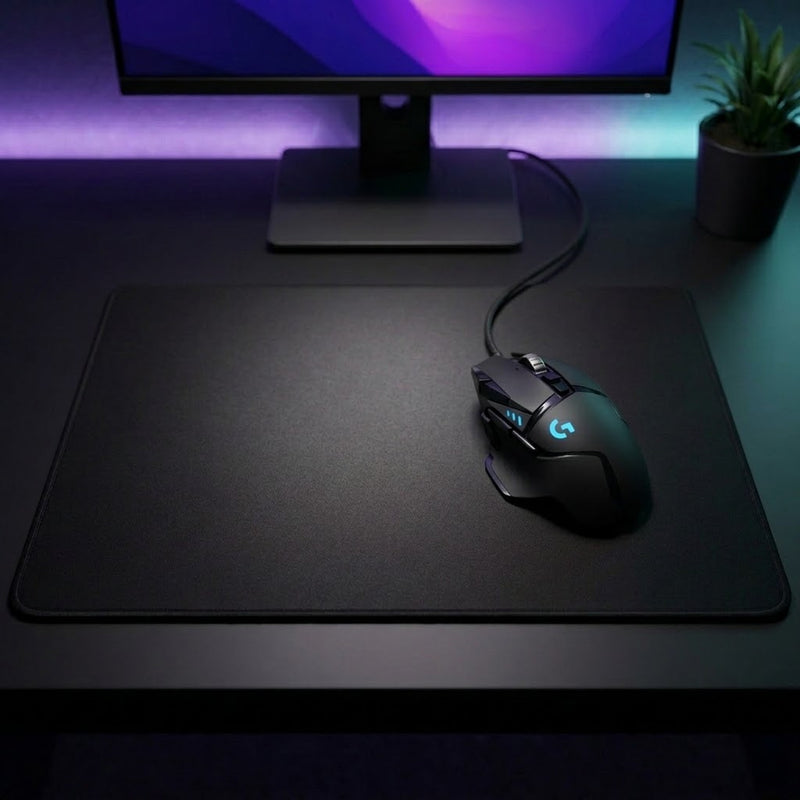 Lifestyle: Logitech G502 Hero RGB High Performance Gaming Mouse on a desk (illustrative image; the first photo shows the actual product)