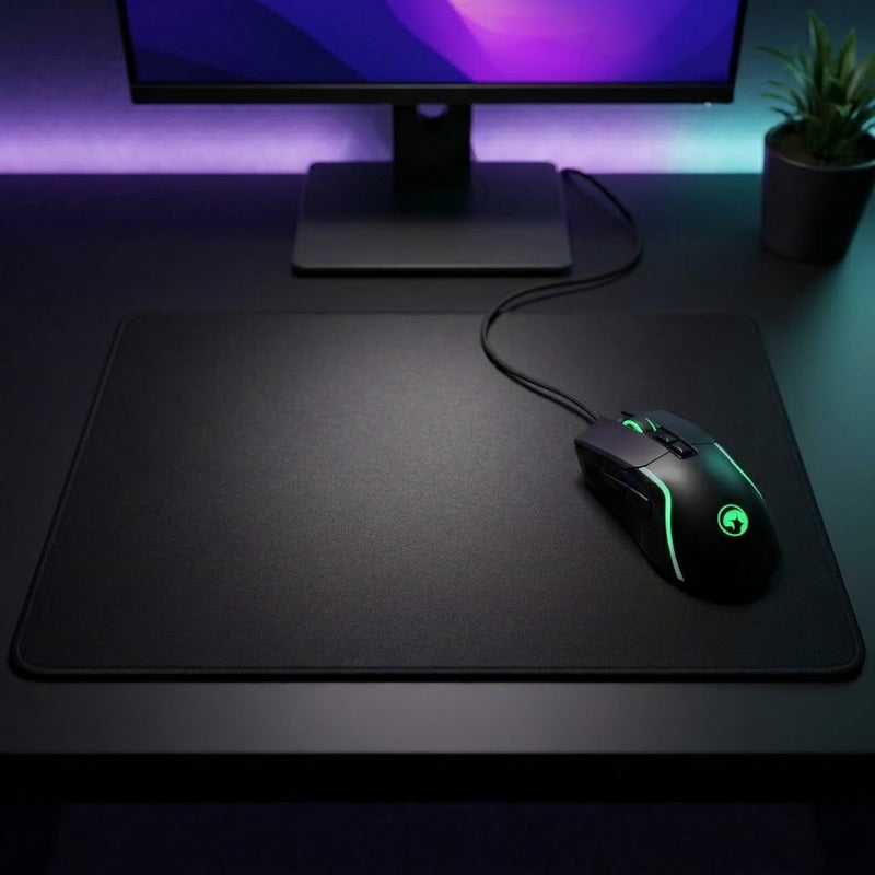 Lifestyle: Marvo M292 BK CAPO 20 Wired Gaming Mouse - Black on a desk (illustrative image; the first photo shows the actual product)