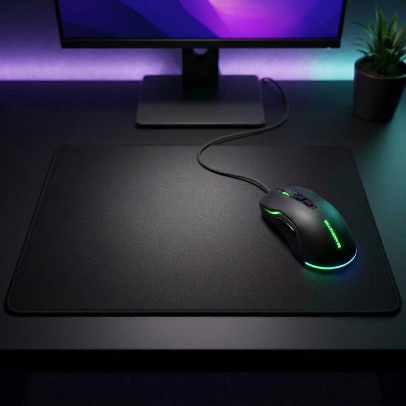 Lifestyle: Monster Airmars KMH5 Professional Gaming Mouse on a desk (illustrative image; the first photo shows the actual product)