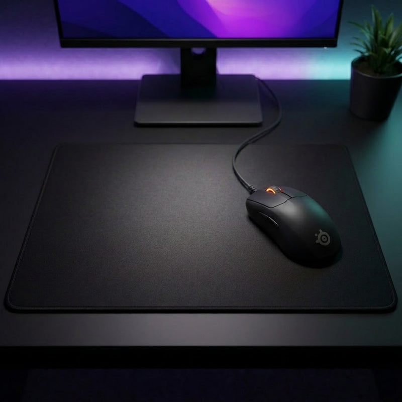Lifestyle: SteelSeries Prime Pro Series Gaming Mouse - Black on a desk (illustrative image; the first photo shows the actual product)