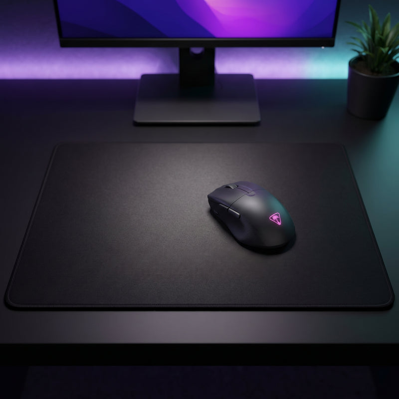 Lifestyle: Turtle Beach Pure Air Wireless Gaming Mouse - Black on a desk (illustrative image; the first photo shows the actual product)