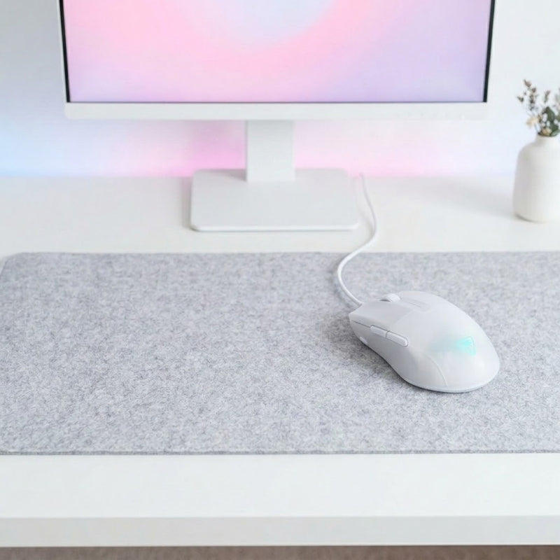 Lifestyle: Turtle Beach Pure SEL Gaming Mouse - White on a desk (illustrative image; the first photo shows the actual product)