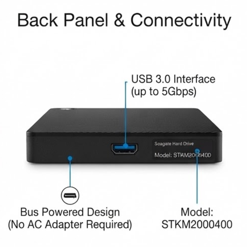 Seagate Expansion 2TB Portable USB 3.0 External Hard Drive