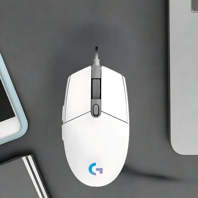 Logitech G102 Lightsync RGB Gaming Mouse - White
