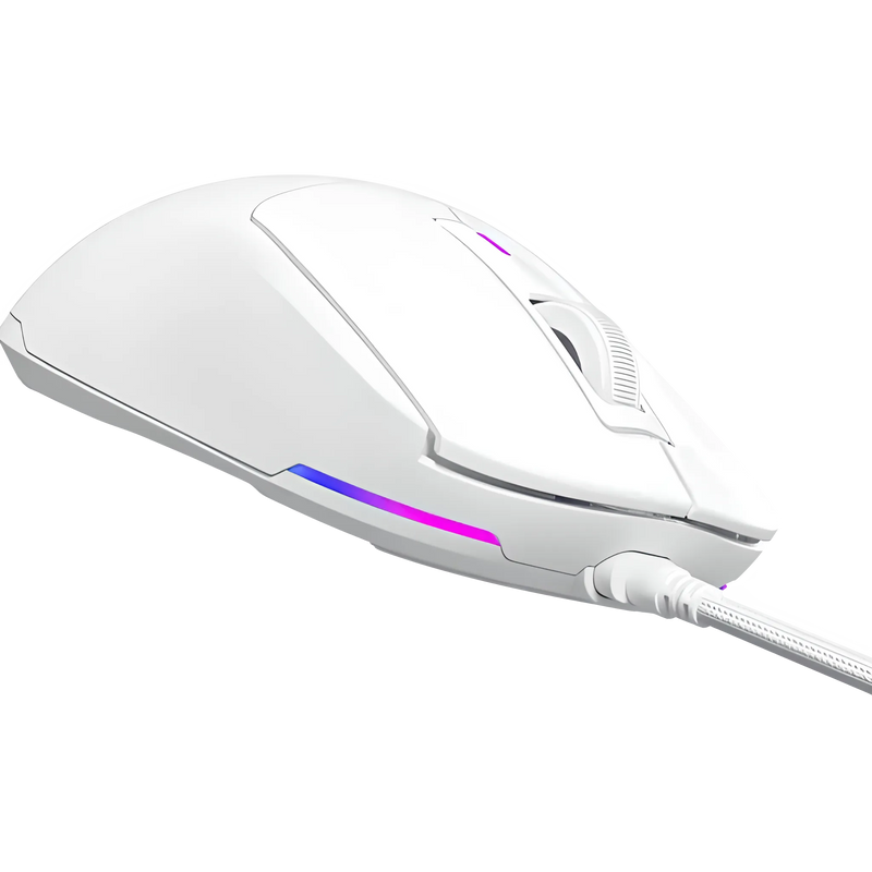 Lorgar MSA10 Wired Gaming Mouse - White