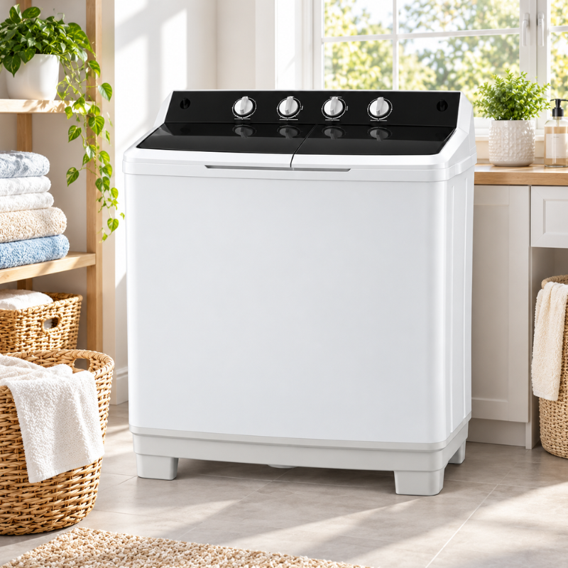 18kg Twin Tub Washing Machine – White – DTT 180