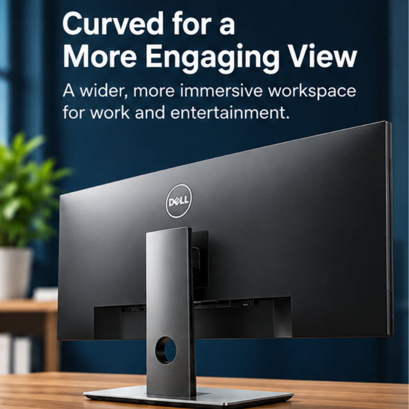 Dell U3417W 34-Inch Curved UWQHD Refurbished Monitor