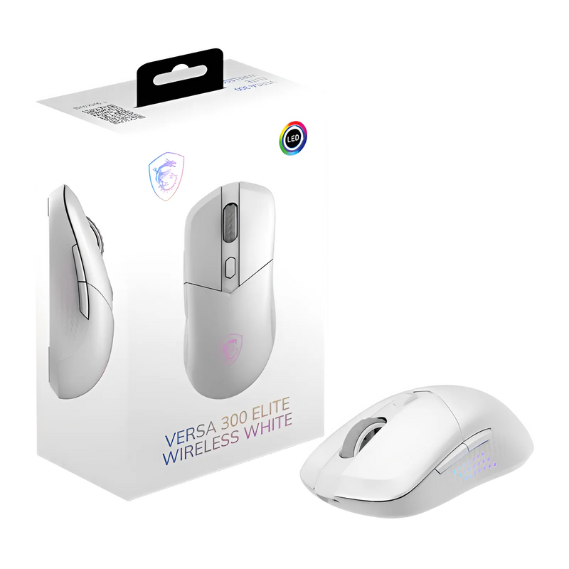 MSI Versa 300 Elite Wireless Gaming Mouse - White