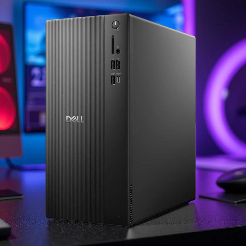 Dell Tower ECT1250 Desktop PC – Intel Core Ultra 7 265, 16GB DDR5, 1TB NVMe SSD, Intel UHD Graphics, Wi-Fi 6, Windows 11 Pro