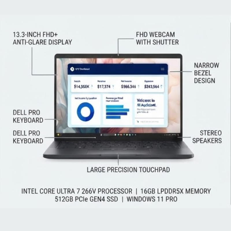 DELL PRO 13 PREMIUM PA13250 13.3IN FHD NOTEBOOK