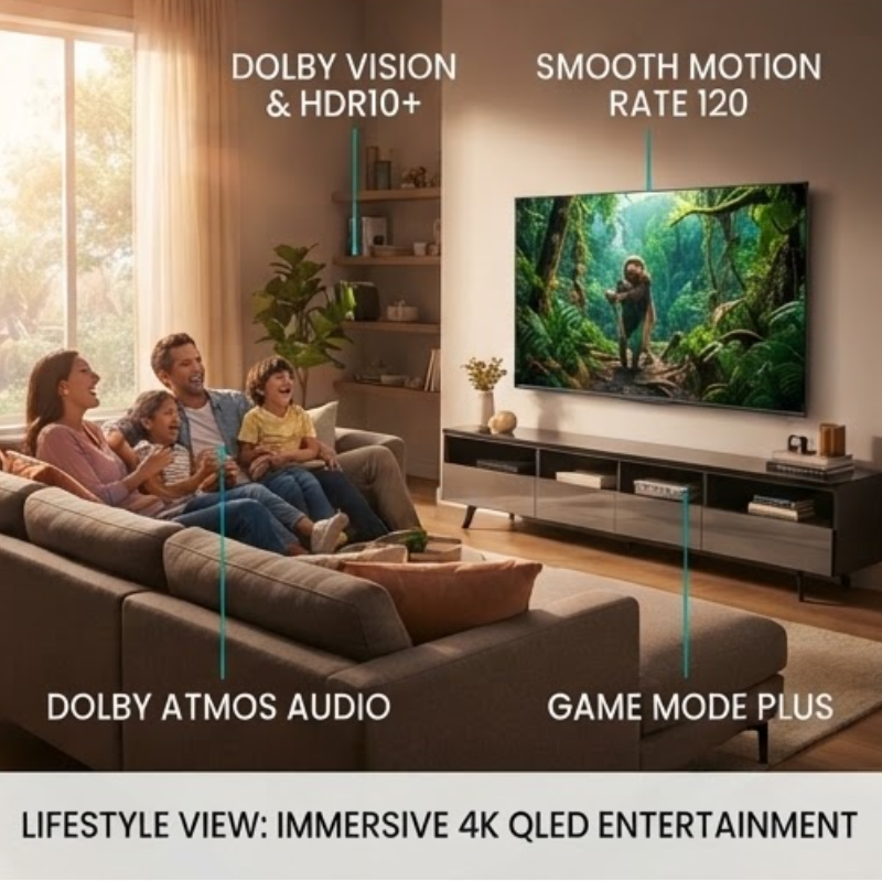 Hisense 65Q6Q 65-Inch 4K QLED VIDAA Smart TV with Dolby Vision