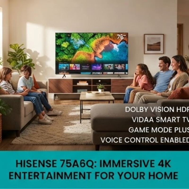 Hisense 75A6Q 75-inch 4K UHD VIDAA Smart LED TV