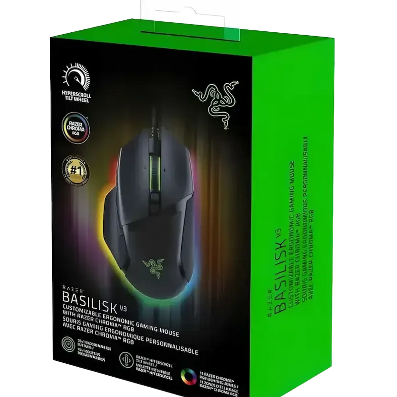 Razer Basilisk V3 RGB Wired Gaming Mouse - Black