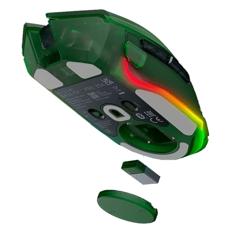 Razer Basilisk V3 Pro 35K Wireless Gaming Mouse - Phantom Green
