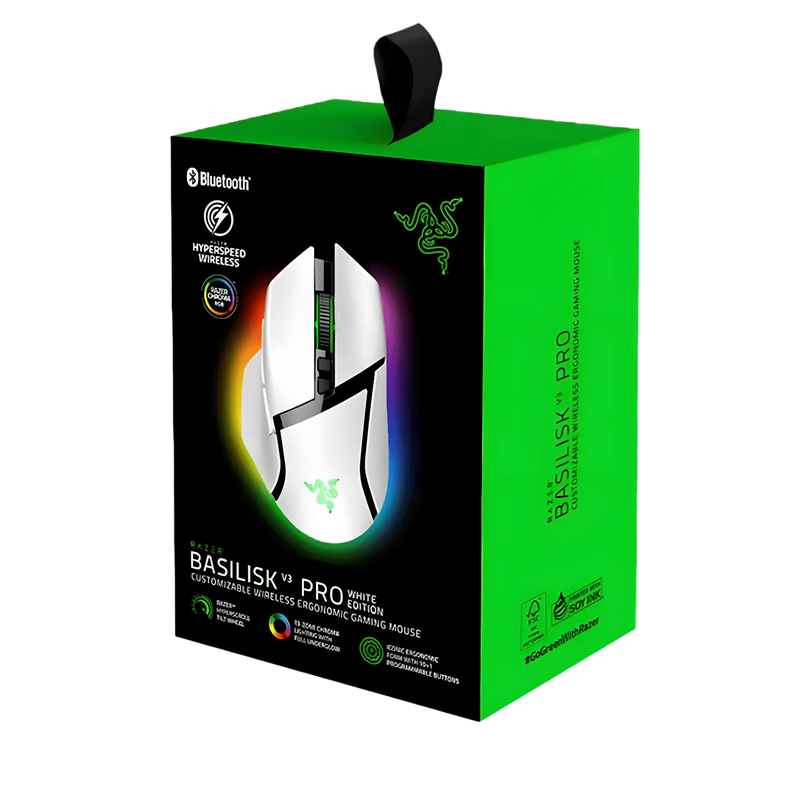 Razer Basilisk V3 Pro 35K Wireless Gaming Mouse - White