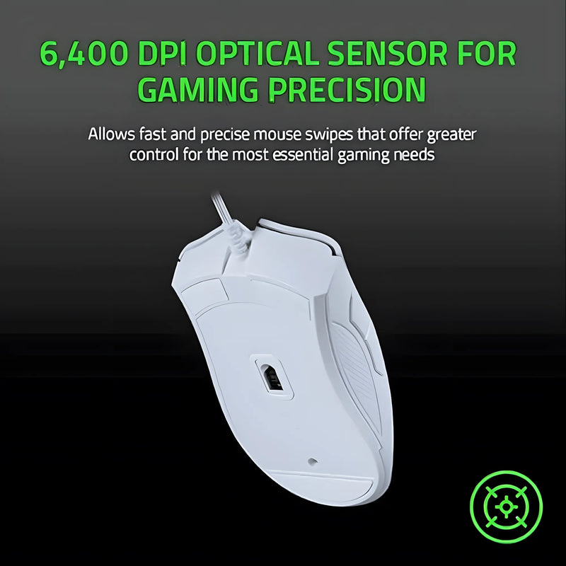 Razer DeathAdder Essential Gaming Mouse - Mercury White