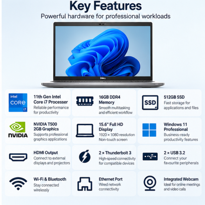 Dell Precision 3560 Refurbished Core i7 Workstation Laptop
