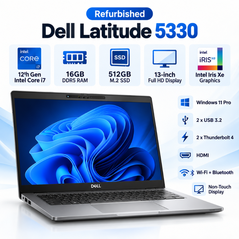 Dell Latitude 5330 Refurbished Core i7 Business Laptop