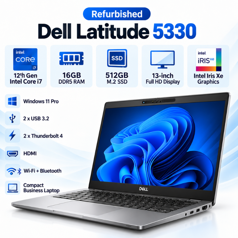Dell Latitude 5330 Refurbished Core i7 Business Laptop