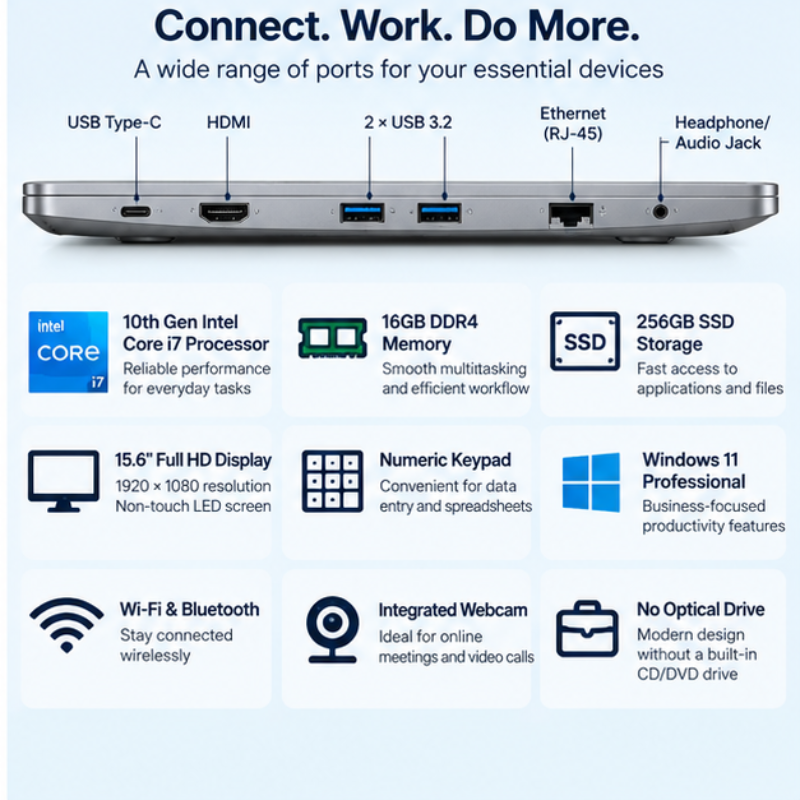 Dell Latitude 5510 Refurbished Core i7 Business Laptop