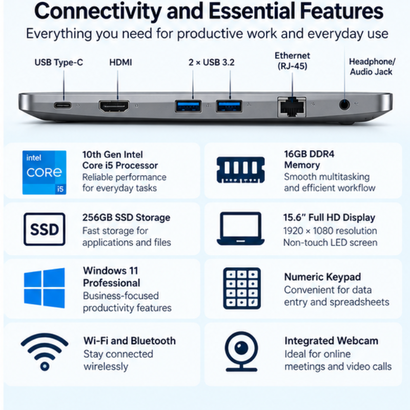 Dell Latitude 5510 Refurbished Core i5 Business Laptop