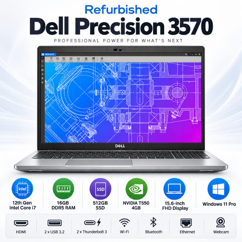 Dell Precision 3570 Refurbished Core i7 Workstation Laptop