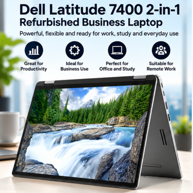 Dell Latitude 7400 2-in-1 Core i7 Refurbished Touchscreen Laptop