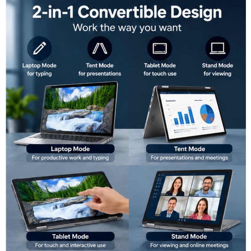 Dell Latitude 7400 2-in-1 Core i7 Refurbished Touchscreen Laptop