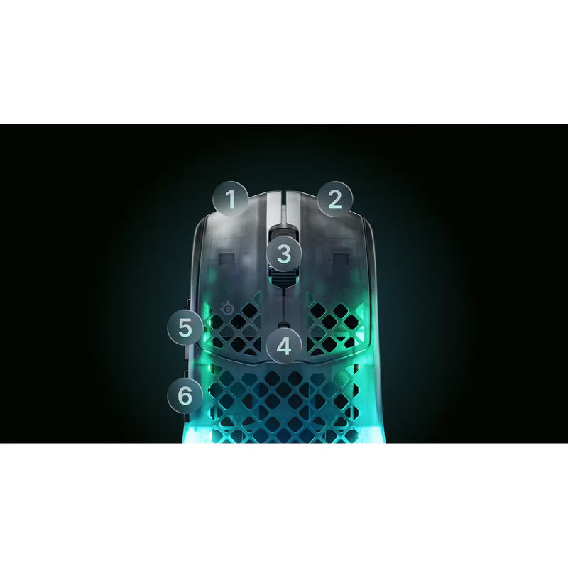 SteelSeries Aerox 3 Wireless Gen 2 Gaming Mouse - Shadow